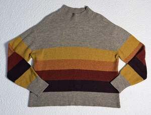 beachlunchlounge Collection Striped Mock Neck Sweater Size M